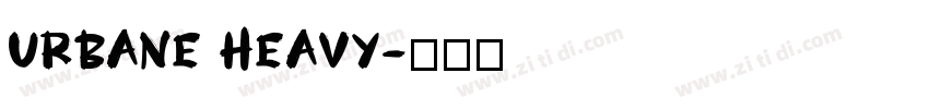 Urbane Heavy字体转换